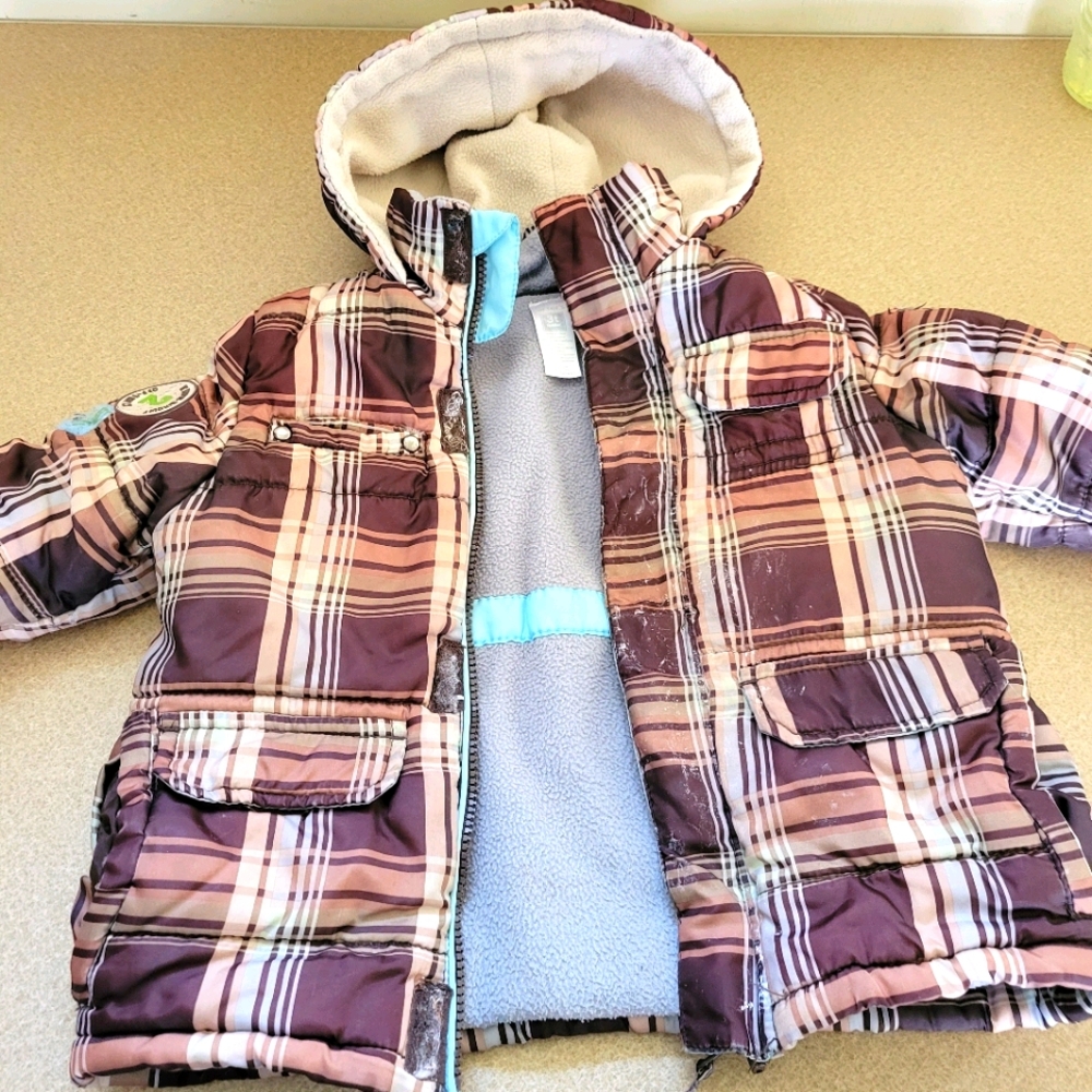 Boys 3T Carters puffer winter jacket fleece lined